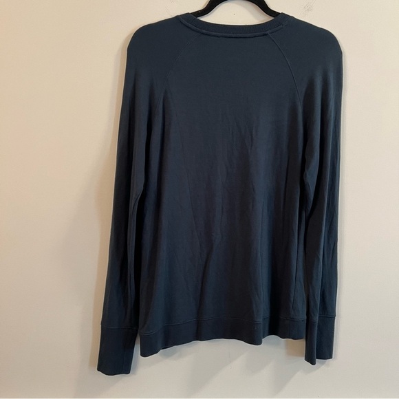 Women’s Athleta teal serenity cross cross front pullover sweater size small S - Picture 7 of 7